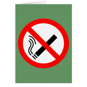 NO Smoking Sign - UK Signage Hälsningskort