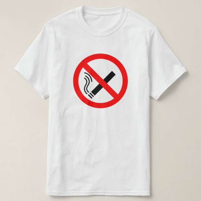 NO Smoking Sign - UK Signage Tröja (Design framsida)