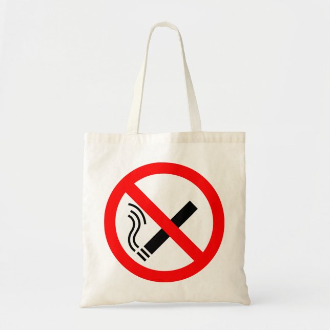 NO Smoking Sign - UK Signage Tygkasse (Framsidan)