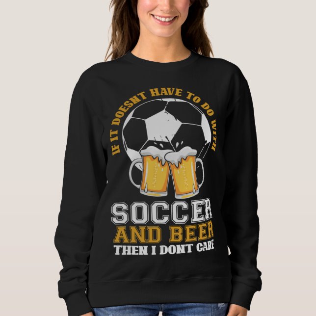 No soccer no beer no thanks t shirt (Framsida)
