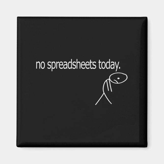 No Spreadsheets Today Accounting Spreadsheets Acco Magnet (Framsidan)