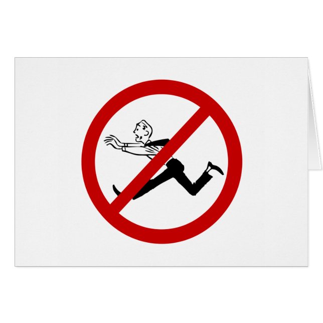 no-spring hälsningskort (Framsidan Horizontal)