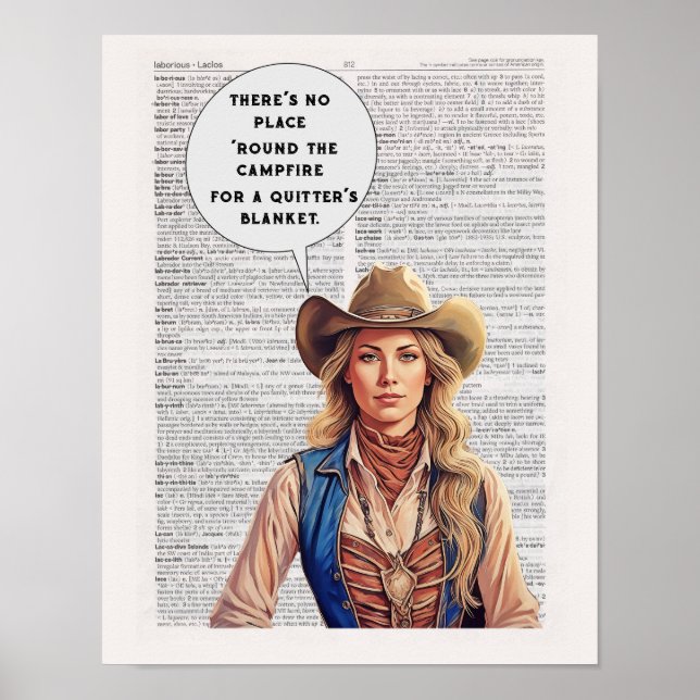 NO ställe kring campingeld för kitterfilt Poster (Framsidan)