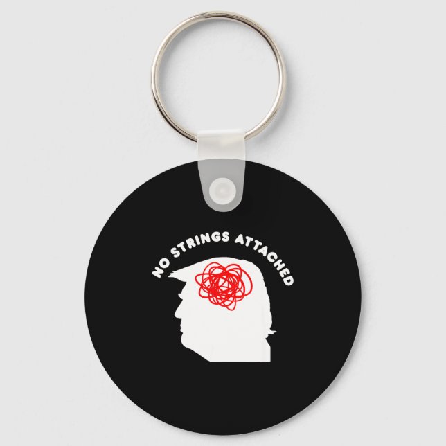 No Strings Attached Funny Sarcastic Saying Adult H Nyckelring (Framsida)