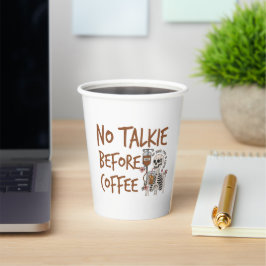 No Talkie Before Coffee funny cat lover gift