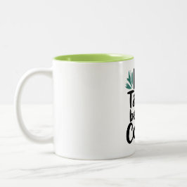  No Talkie Before Coffee T-Shirt Två-Tonad Mugg