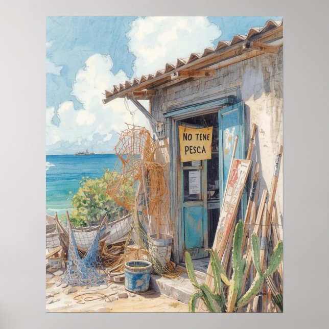 No tene pesca bonaire poster (Framsidan)