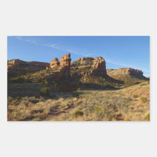 No Thoroughfare Canyon Colorado National Monument Rektangulärt Klistermärke