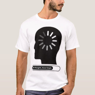 No Thoughts Head Empty Minimalist Head T Shirt