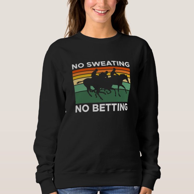 No ting No Betting Horse Racing Betting T Shirt (Framsida)