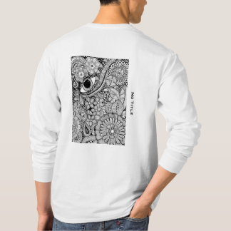 No title– Monochrome Hand-Drawn Art T Shirt