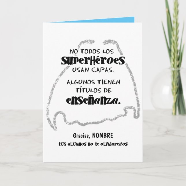 No todos los superhéroes usan capas. kort (Framsida)