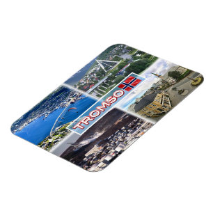 NO Tromso - Flygvy - Artisk katedral Magnet