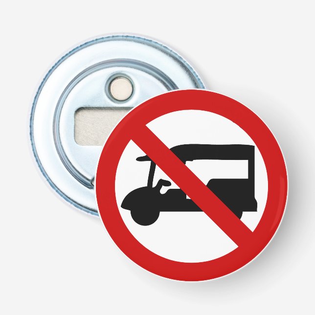 NO Tuk-Tuk TAXI ⚠ Thai Road Sign ⚠ Flasköppnare (Framsidan)