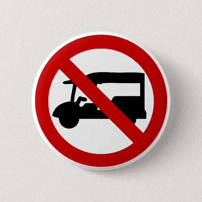 NO Tuk-Tuk TAXI ⚠ Thai Road Sign ⚠ Knapp (Framsida)