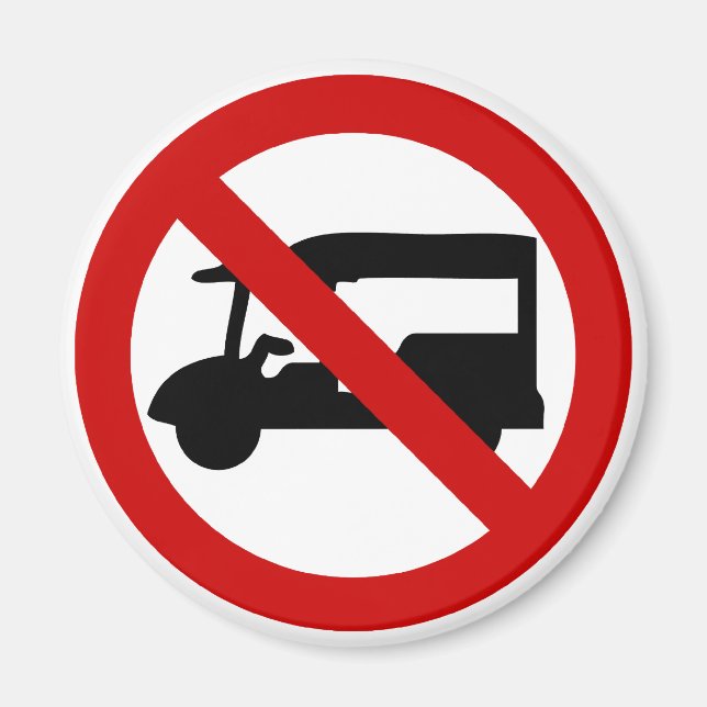 NO Tuk-Tuk TAXI ⚠ Thai Road Sign ⚠ Magnet (Framsidan)