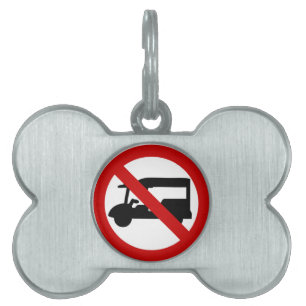 NO Tuk-Tuk TAXI ⚠ Thai Road Sign ⚠ Namnbricka Husdjur