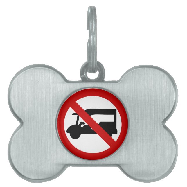 NO Tuk-Tuk TAXI ⚠ Thai Road Sign ⚠ Namnbricka Husdjur (Framsidan)