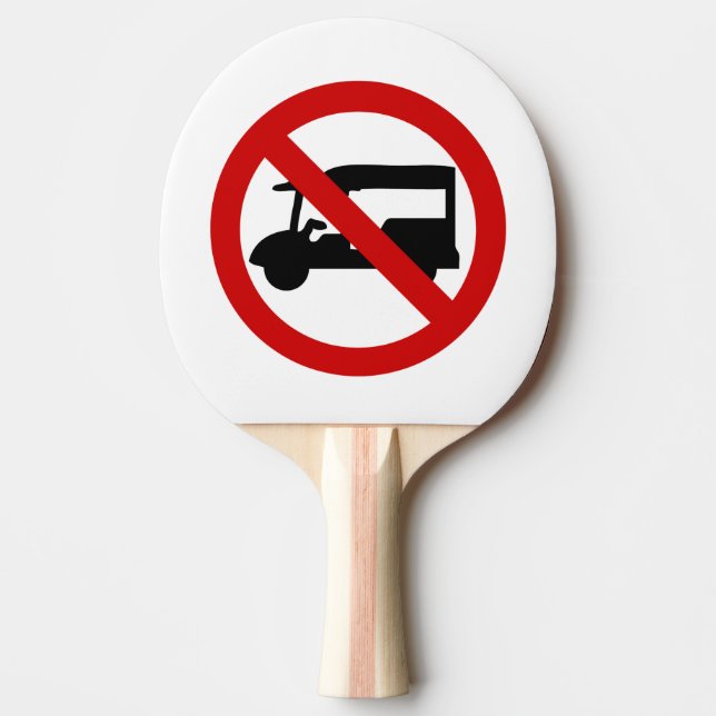 NO Tuk-Tuk TAXI ⚠ Thai Road Sign ⚠ Pingisracket (Framsidan)