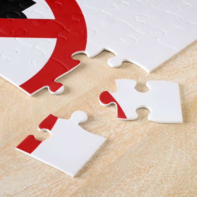 NO Tuk-Tuk TAXI ⚠ Thai Road Sign ⚠ Pussel (Sidan)