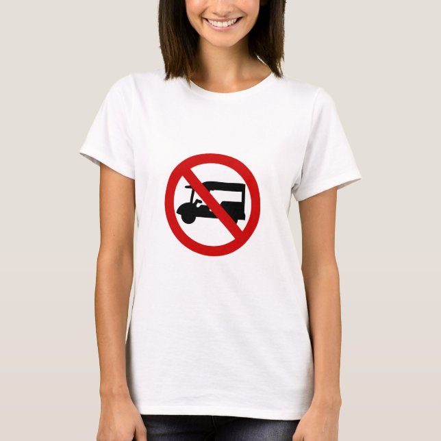 NO Tuk-Tuk TAXI ⚠ Thai Road Sign ⚠ Tee (Framsida)