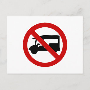 NO Tuk-Tuk TAXI ⚠ Thai Road Sign ⚠ Vykort
