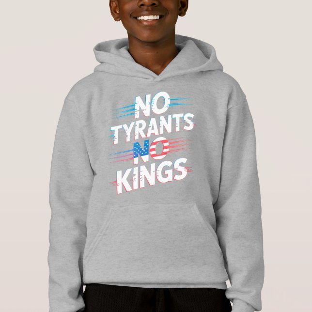 No Tyrants No Kings Freedom and Rights Activist T Shirt (Framsida)