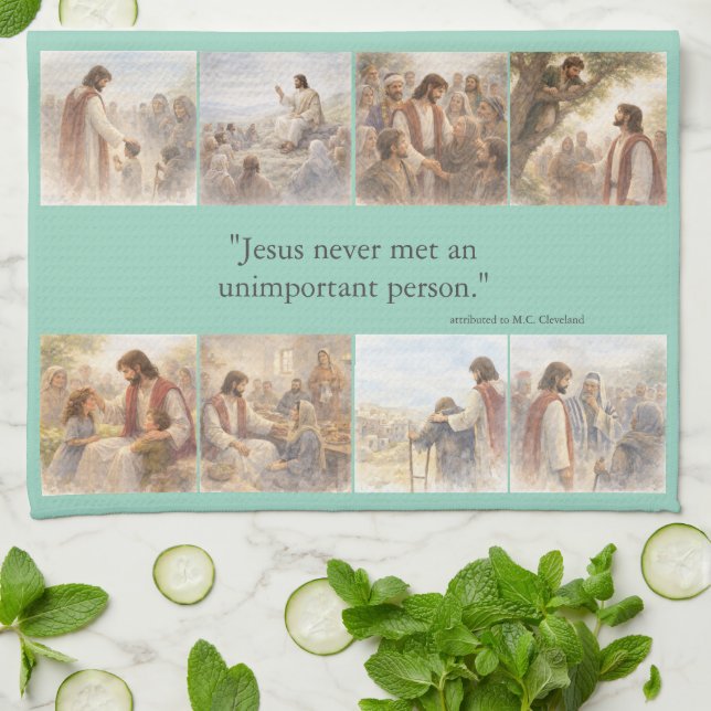 No unimportant person kökshandduk (Vikta)