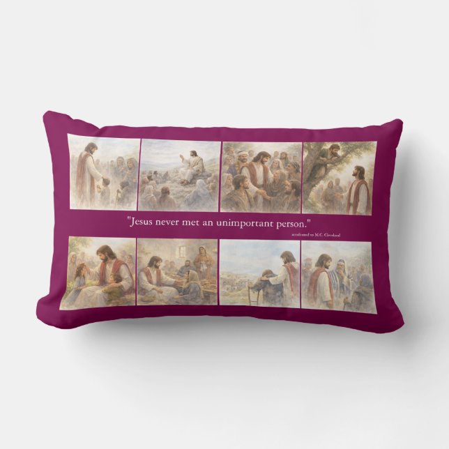 No unimportant person lumbarkudde (Framsida)