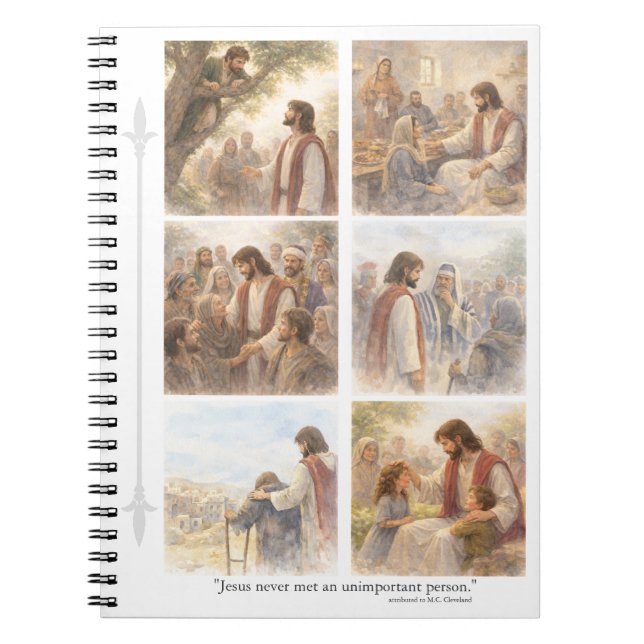 No unimportant person notebook anteckningsbok (Framsidan)