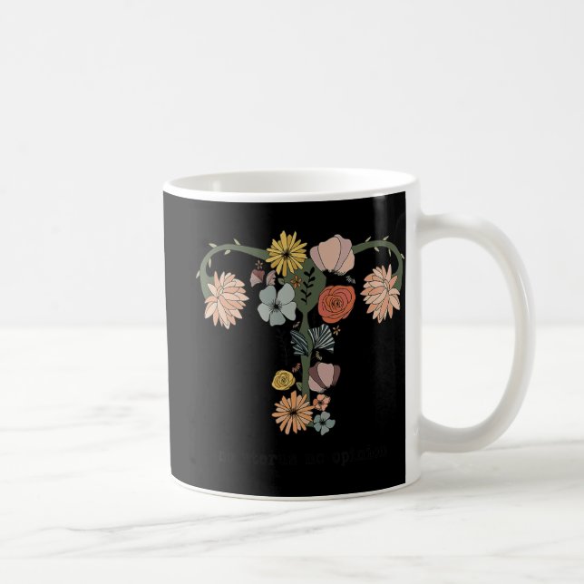 No Uterus No Opinion Feminist Pro Choice Women's R Kaffemugg (Höger)