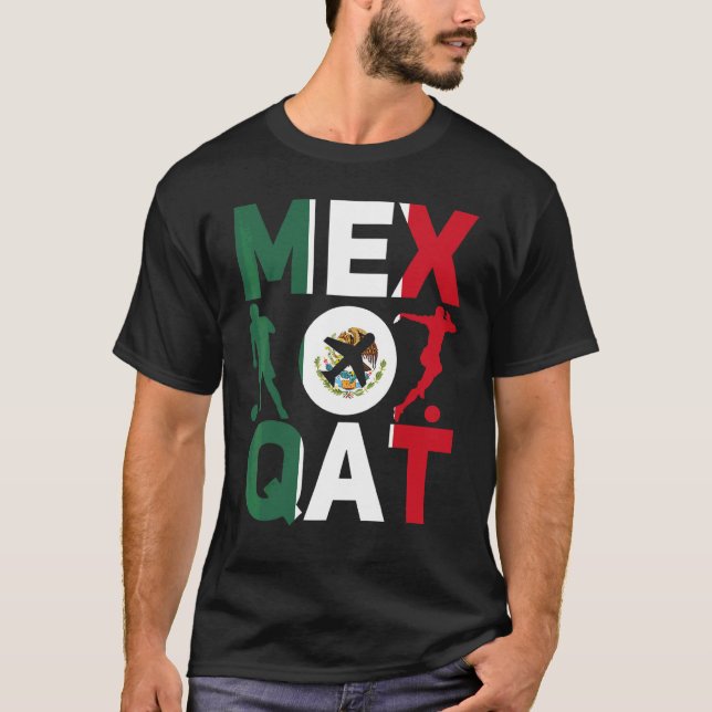 No Vamos Al Mundial Mexico T Shirt (Framsida)