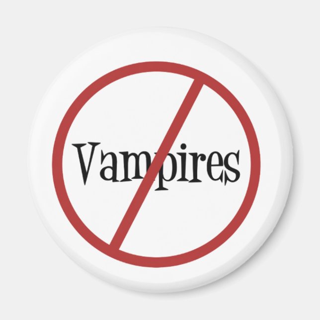 No Vampires Magnet (Framsidan)