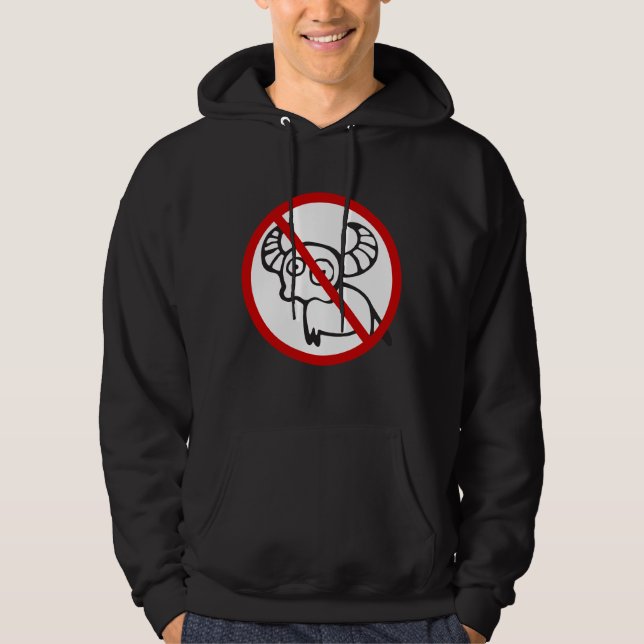 NO Vatten Buffalo ⚠ Funny Asian thai-⚠ Sweatshirt (Framsida)
