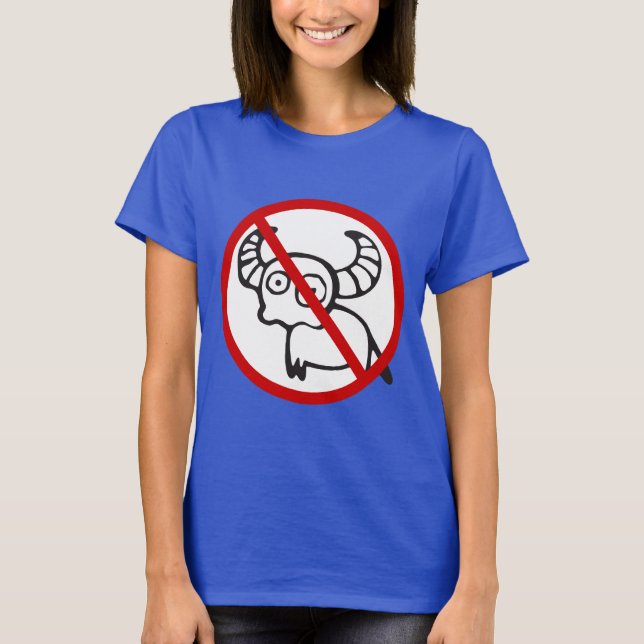 NO Vatten Buffalo ⚠ Funny Asian thai-⚠ T Shirt (Framsida)