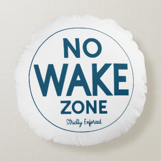 No Wake Zon Lakehouse Pillow Rund Kudde