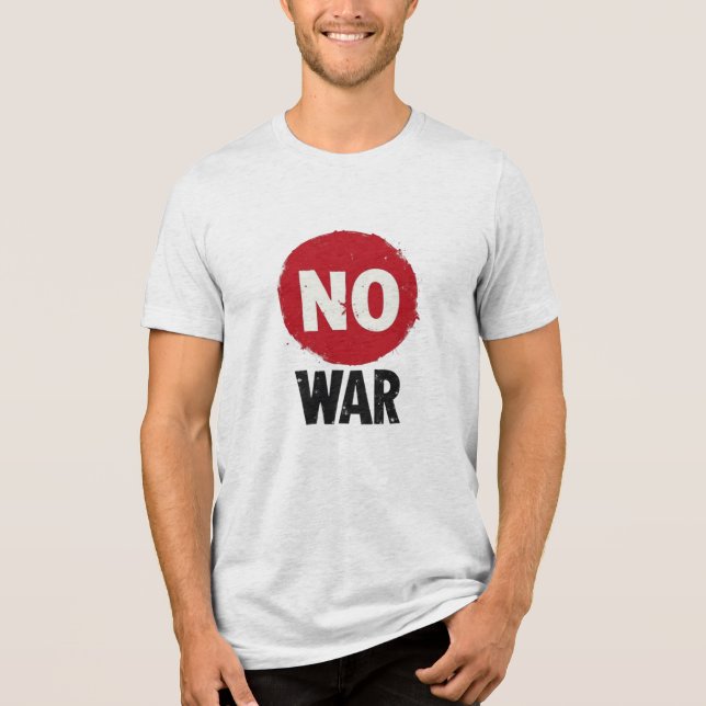 NO WAR - Global Protest for Peace T Shirt (Framsida)