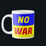 NO WAR Jumbo Mugg<br><div class="desc">Nu räcker det.</div>