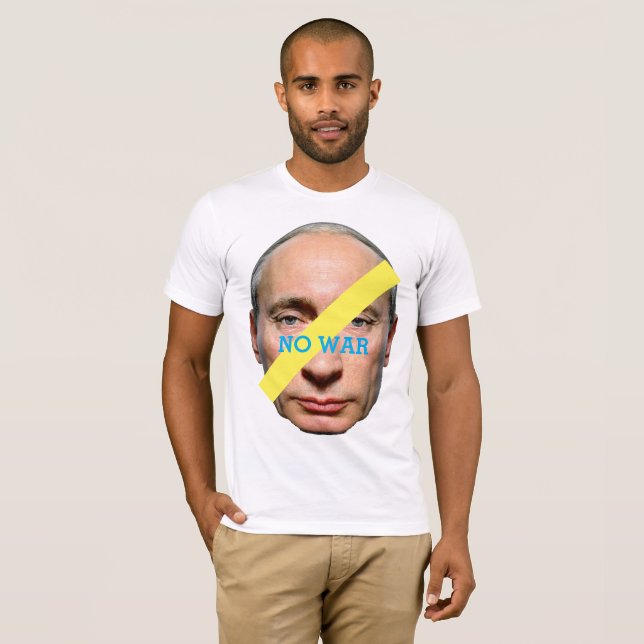 NO WAR PUTIN T-Shirt (Hel framsida)