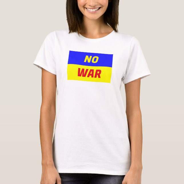 NO WAR Women's Basic T-Shirt (Framsida)