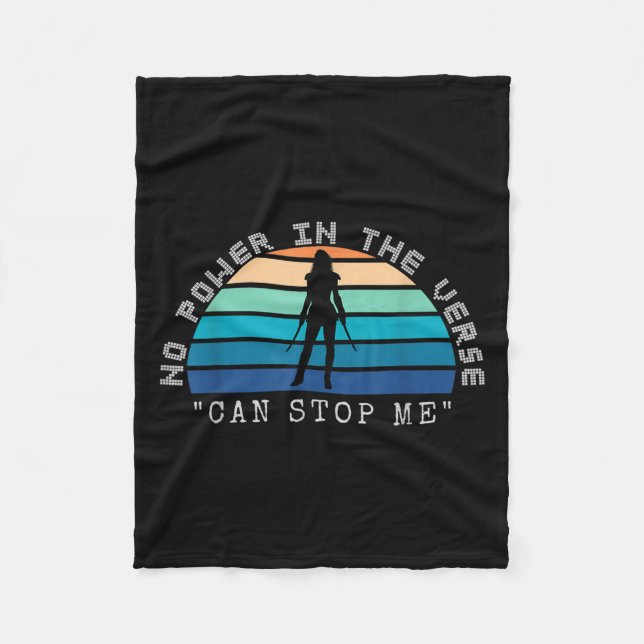 No Wer In The Verse Can Stop Me, Funny Insration Q Fleecefilt (Framsidan)