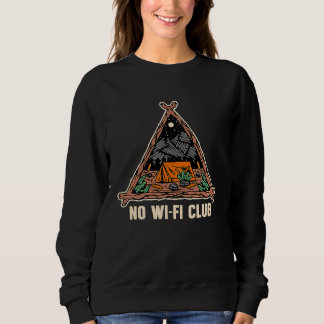 No Wifi Club Wildlife Mountain Outdoor Summit Hiki T Shirt