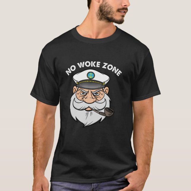 No Woke Zon Anti-Democrate Leftist Funny R T Shirt (Framsida)