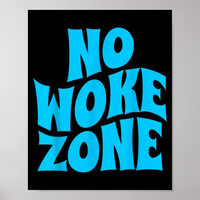 No Wokes Here, Funny Republican , Conservative Vot Poster (Framsidan)