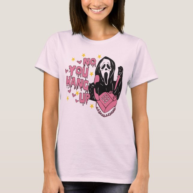 No You Hang Up,Halloween Horror Nights T Shirt (Framsida)