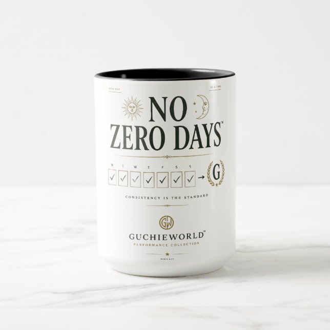 No Zero Days™ | GUCHIEWORLD™ Mugg (Center)