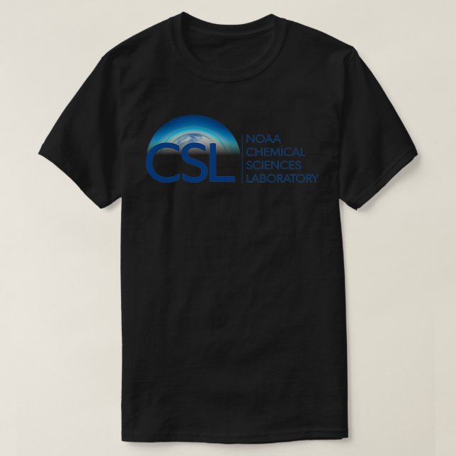 NOAA Chemical Sciences Laboratory Logotyp T Shirt (Design framsida)