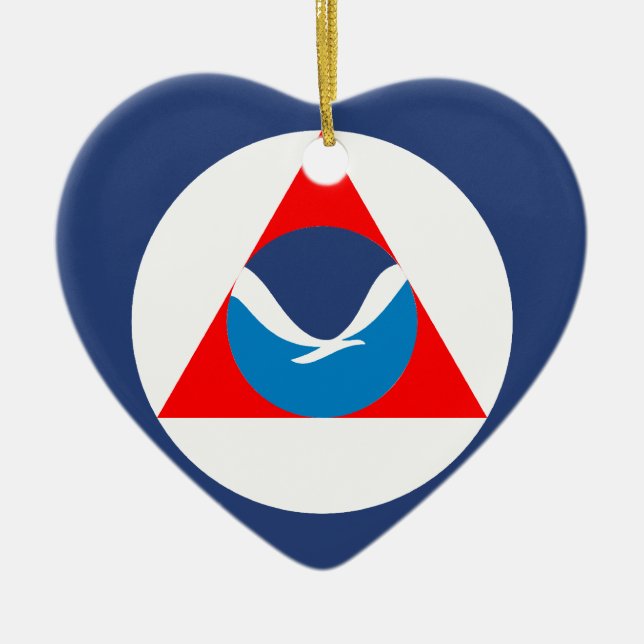 Noaa United States Julgransprydnad Keramik (Framsidan)