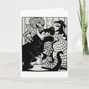 "Noah and Dinosaurs"-hälsningskort Kort
