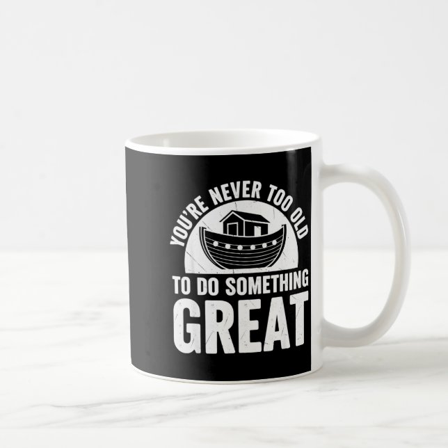 Noah Ark Church Christian Travel Faith You're Neve Kaffemugg (Höger)
